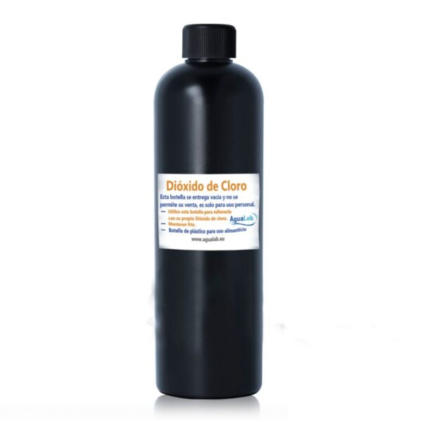 botella vacía de 250 ml negra HDPE