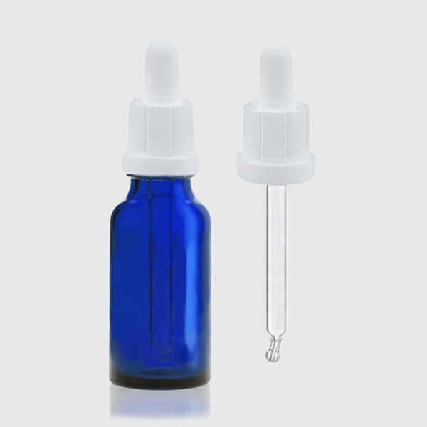 Botella de Vidrio con Gotero 30ml Azul