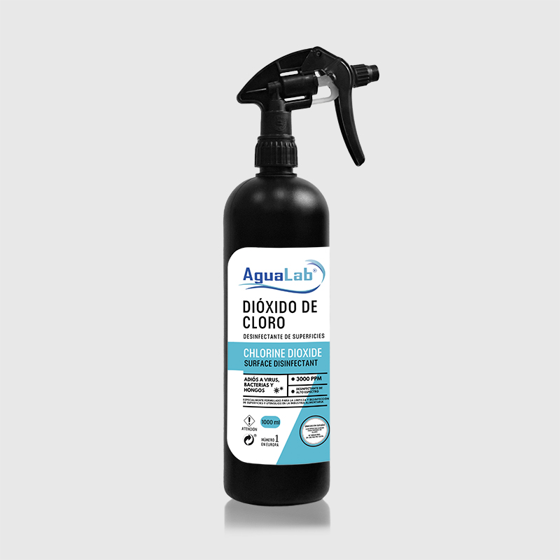 Spray Desinfectante de Superficies Dióxido de Cloro 1000 ml | Agualab