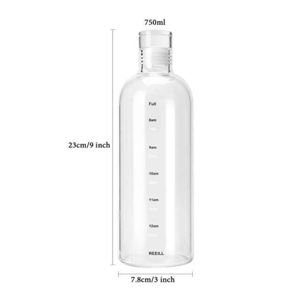 Botella de vidrio con medidas - Especial para Dióxido de Cloro